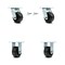 Service Caster 4 Inch Phenolic Caster Set with Roller Bearings 2 Swivel Lock 2 Rigid SCC SCC-30CS420-PHR-BSL-2-R-2 - alternate 1
